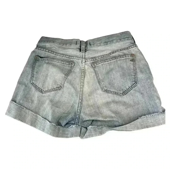 Madewell Women's Boyfriend Distressed Denim Shorts Blue Vintage Size 24 - Picture 4 of 5